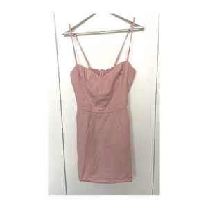 Reformation pink mini sundress size M/L